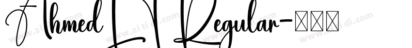 AhmedLT Regular字体转换
